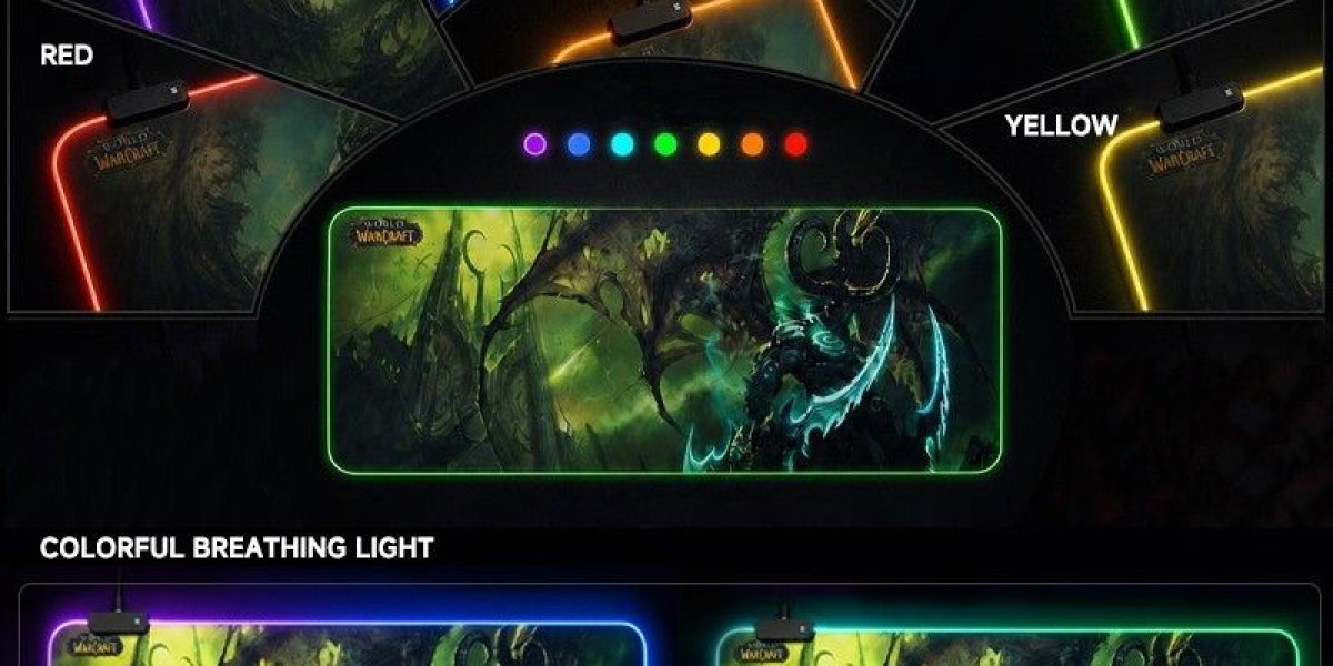 Illidan Stormrage RGB Extended Mouse Pad Light Up Your Warcraft Gaming Station